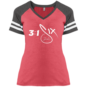 DM476 Ladies' Game V-Neck T-Shirt